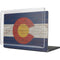 Colorado Flag Dark Wood MacBook Cases